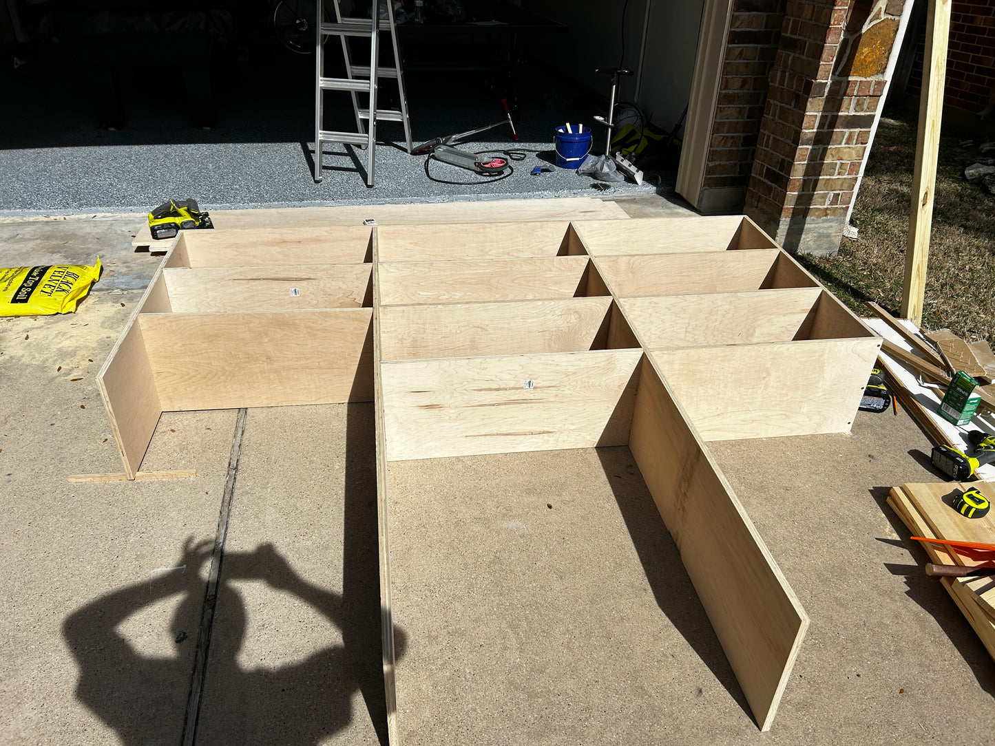 Closet and shelving system installation