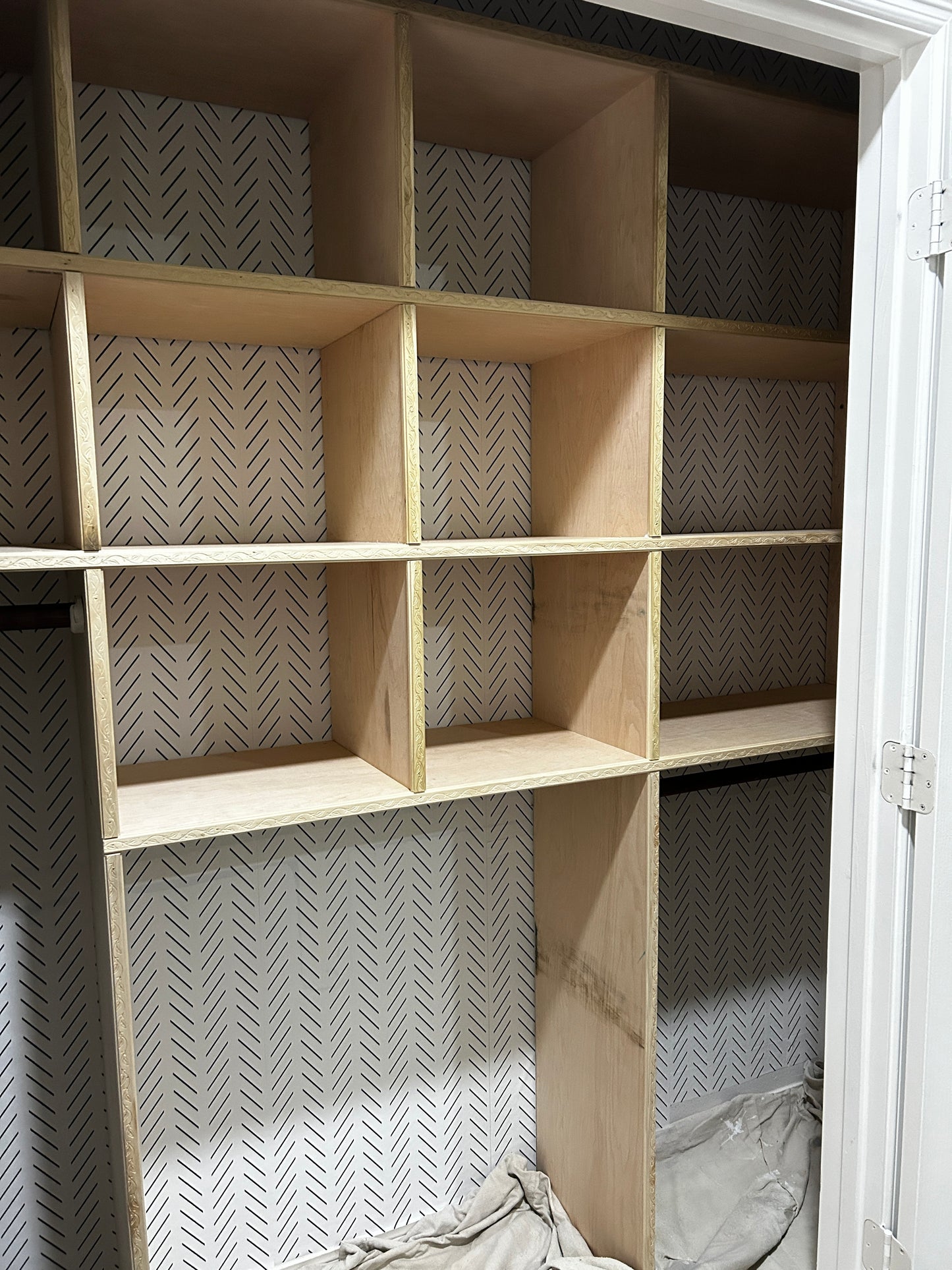 Closet and shelving system installation