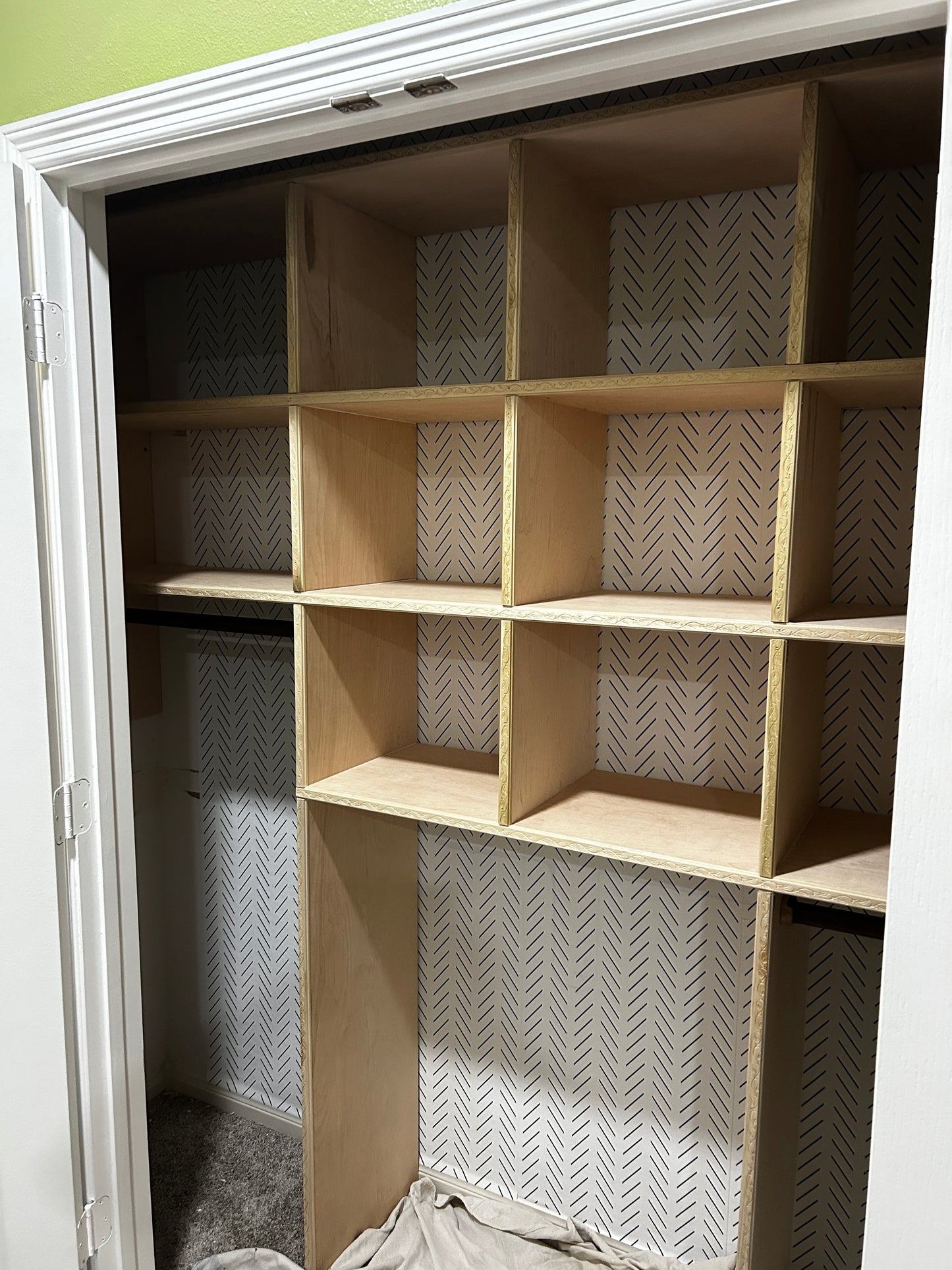 Closet and shelving system installation