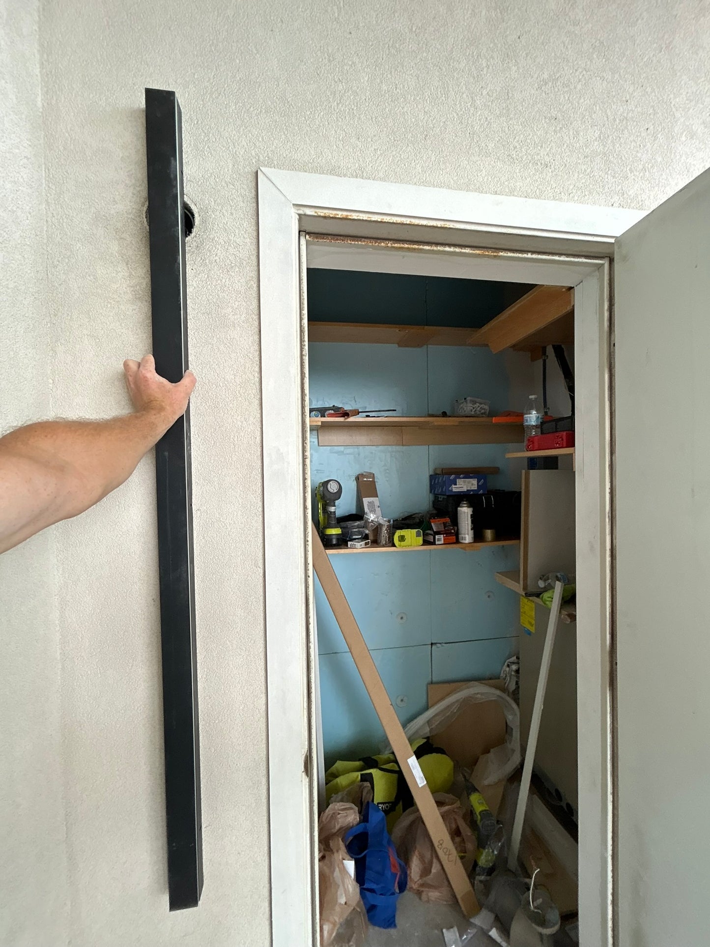 Closet and shelving system installation