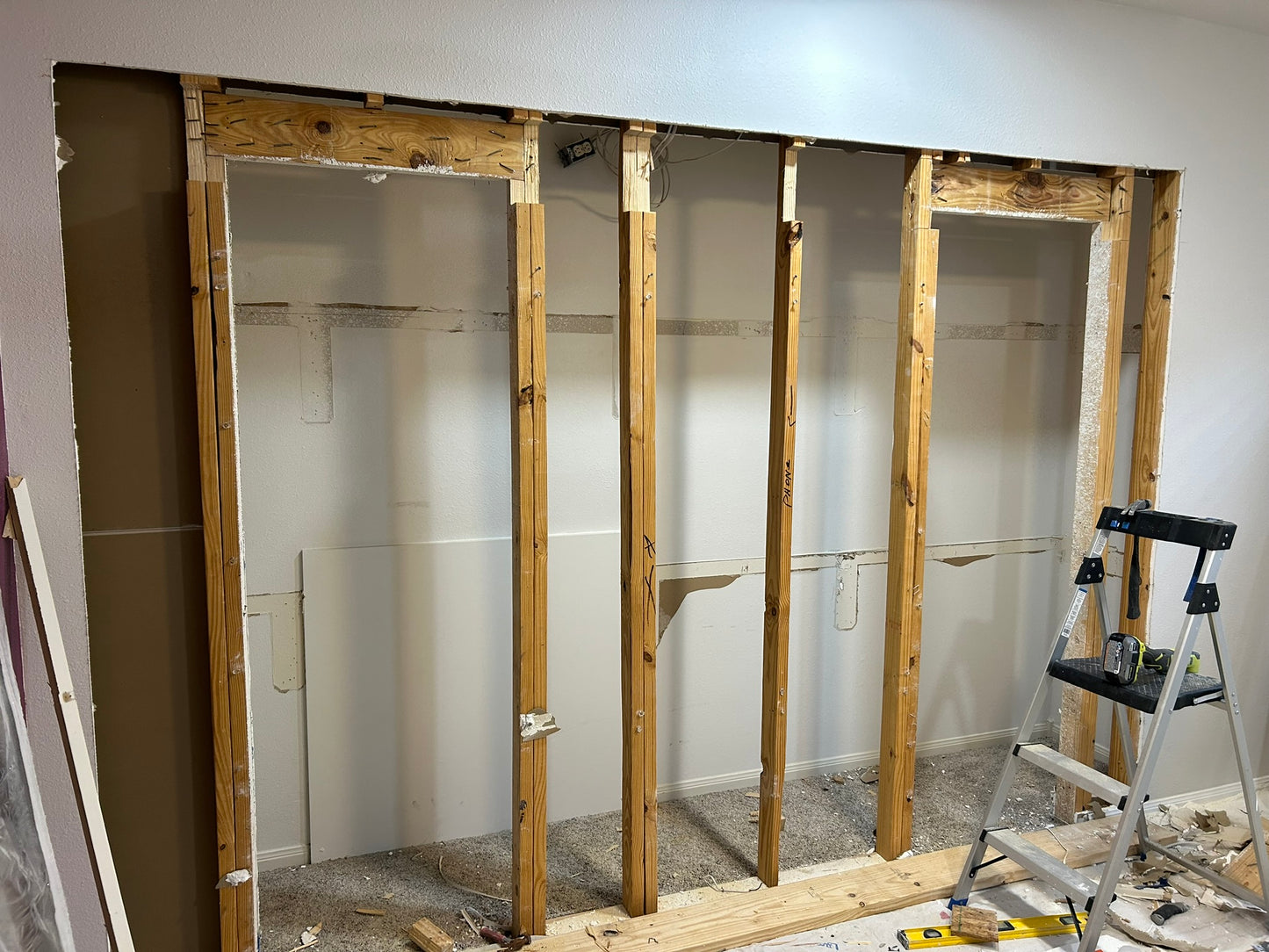 Closet and shelving system installation