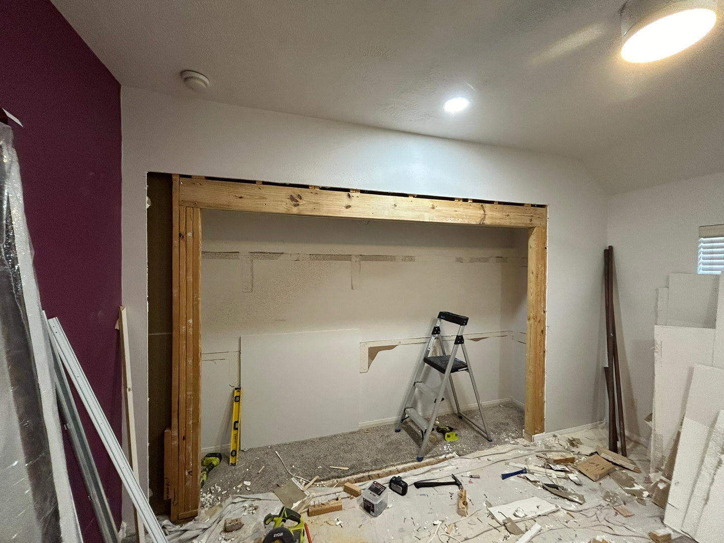 Closet and shelving system installation